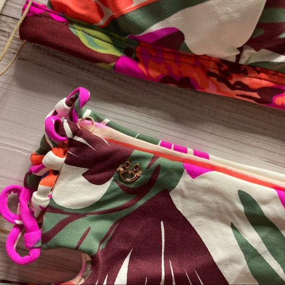 Maaji 🌺 Reversible Colorful Tropic Nature Bikini Set 👙🍉🔥☀️🦜🌴💕 - Picture 6 of 12